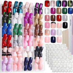 Ongles Fandamei avec adhésifs, faciles à poser et sans résidu.