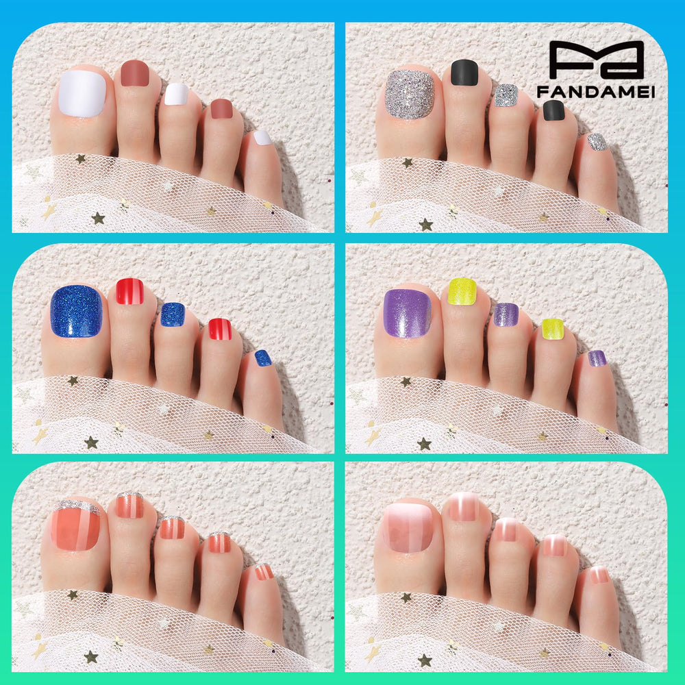 Ongles Fandamei adhésifs ensemble accessoires, application pratique