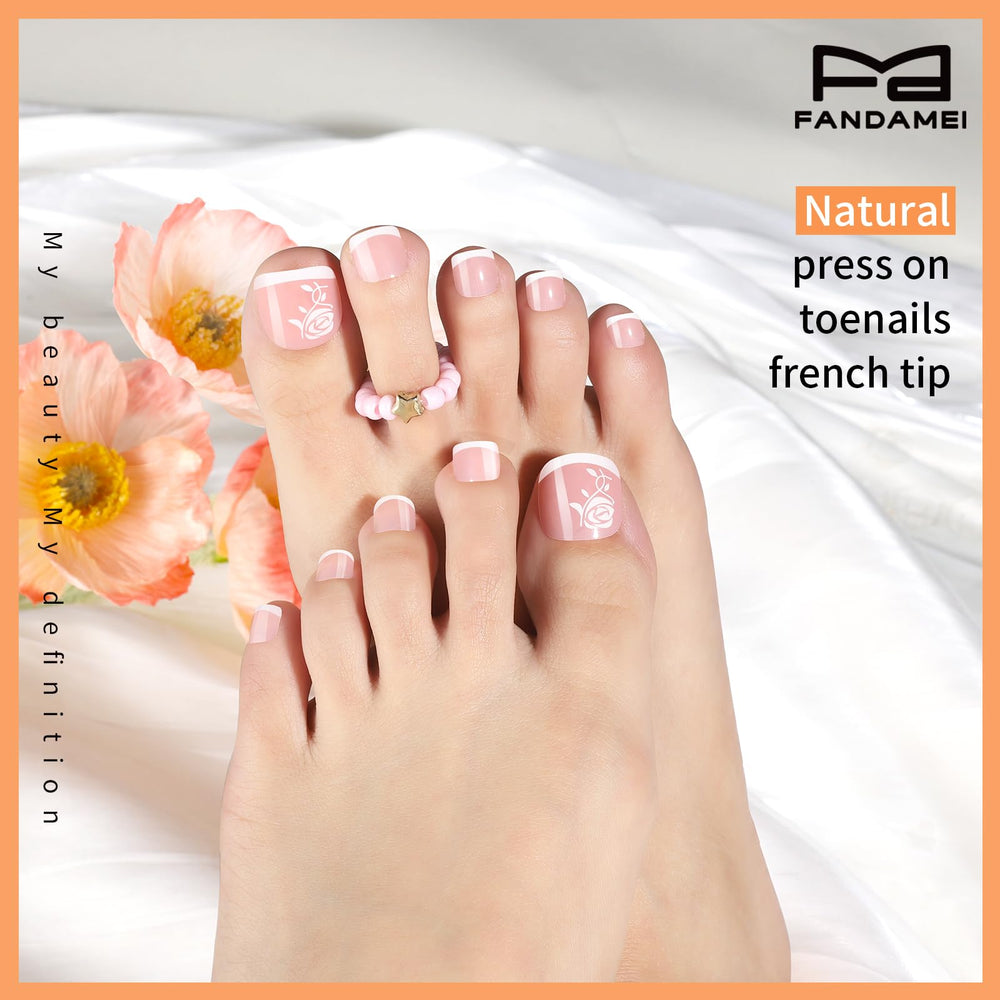Ongles Fandamei adhésifs finis mats, look discret et chic