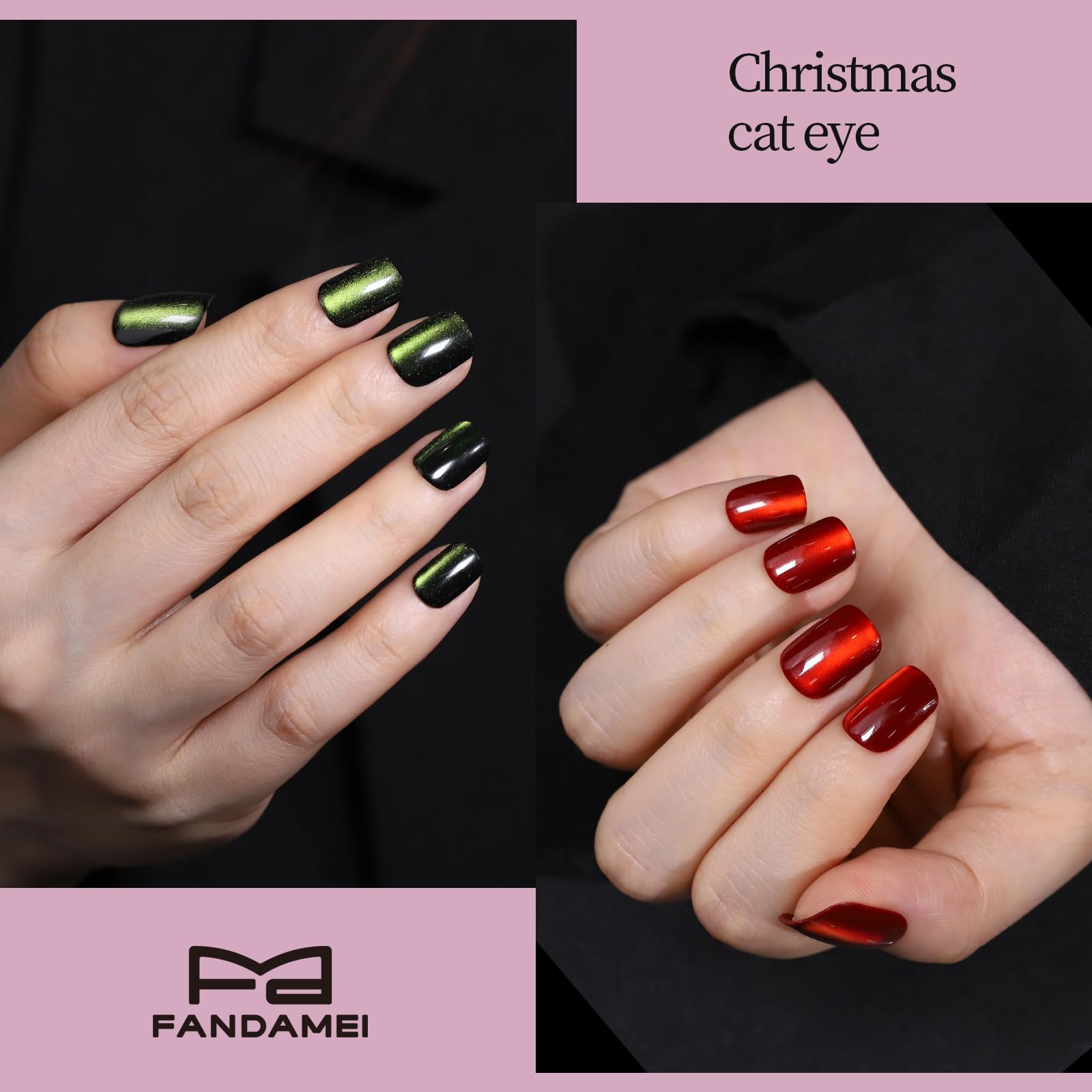 Ongles Fandamei glitter brillants, brillance éclatante pour soirées.