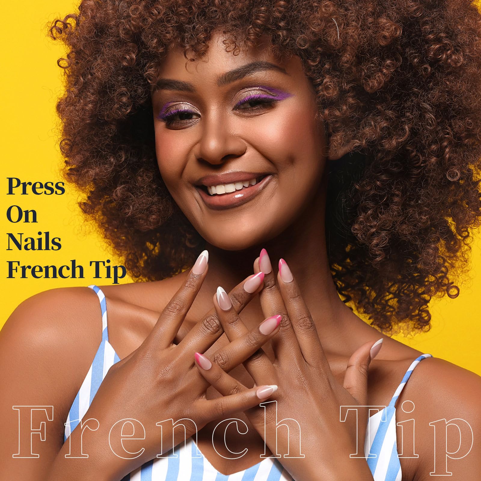 Ongles FANDAMEI nude lustre perlé pour un style élégant.