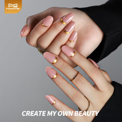 Ongles Fandamei oeil-chat violet, couleur vive et glamour.