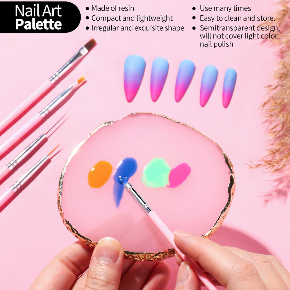 Outils dotting et pinces Fandamei pour détails nets sur ongles.