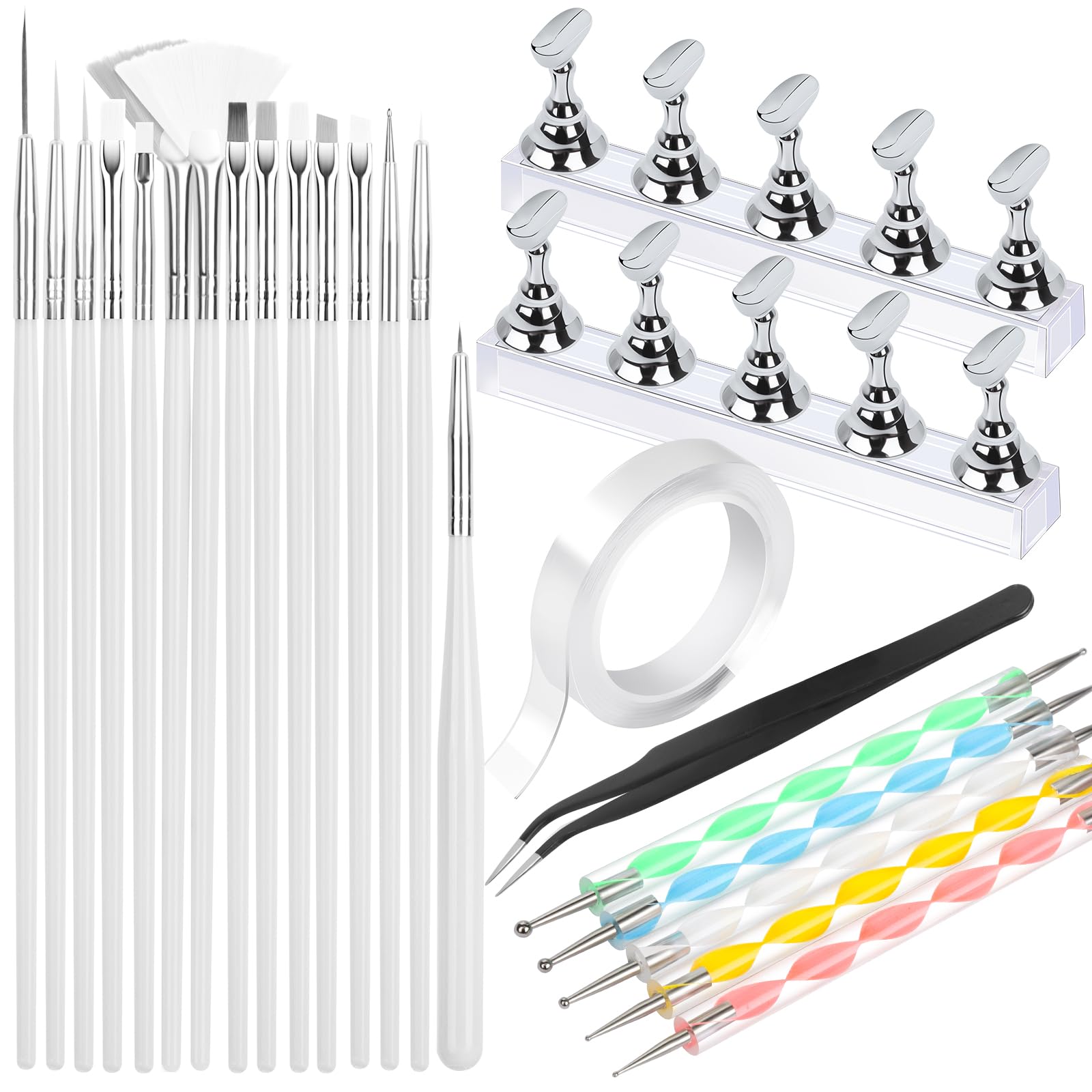Pinceaux Fandamei pour décorations d’ongles précises et nettes