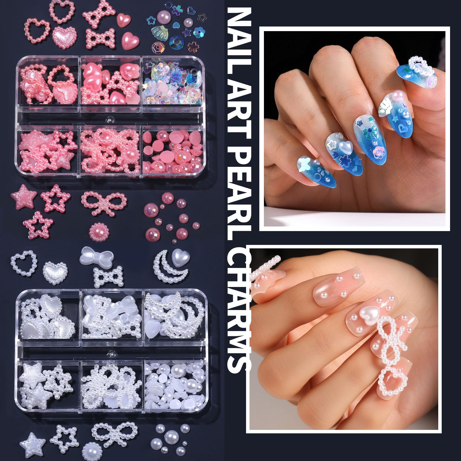 Poudre chrome Fandamei crée effet miroir et reflets variés sur les ongles.