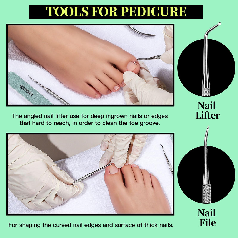 Fandamei pousse-cuticules pour nettoyer et repousser sous les ongles.