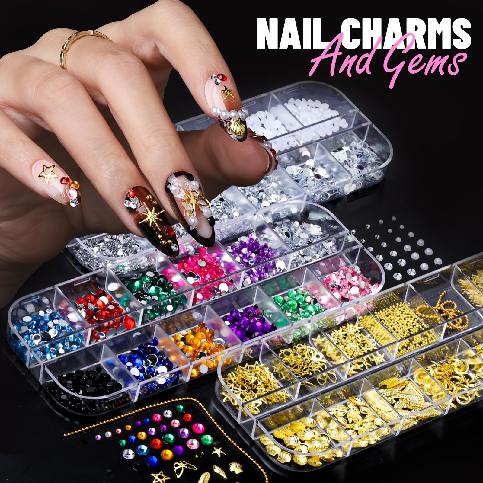 Stickers ongles fleurs Fandamei – adhésifs faciles et couleurs vives.