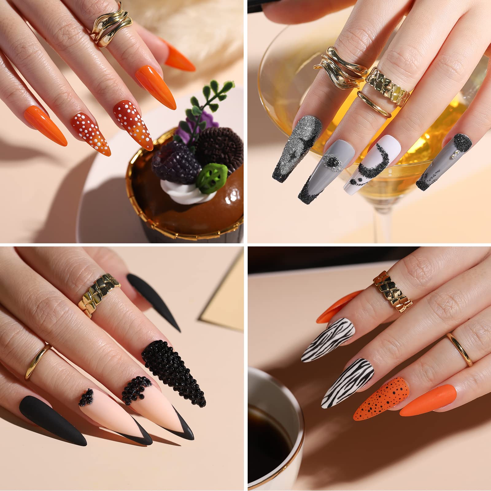 Fandamei strass ongles dos plat, faciles à appliquer et durables