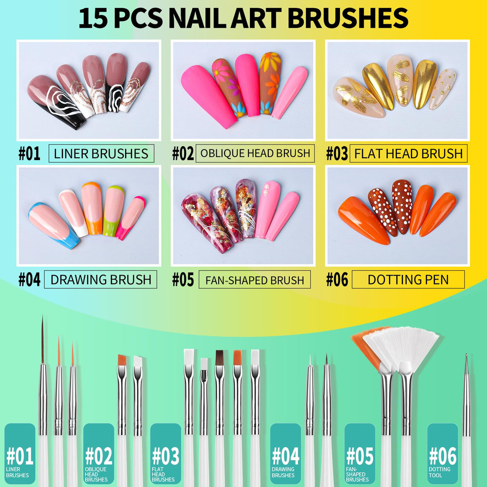 Supports d’ongles magnétiques Fandamei pour exposer 10 ongles sans glisser