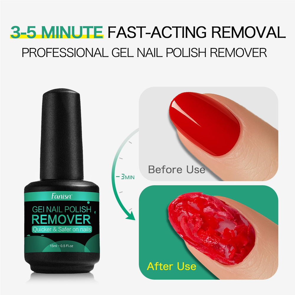 Fanisn Applicateur Pinceau – pinceau précis pour retirer le gel facilement.