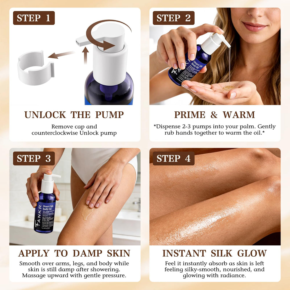Rituel post-douche Fankr Desert Silk pour douceur durable.