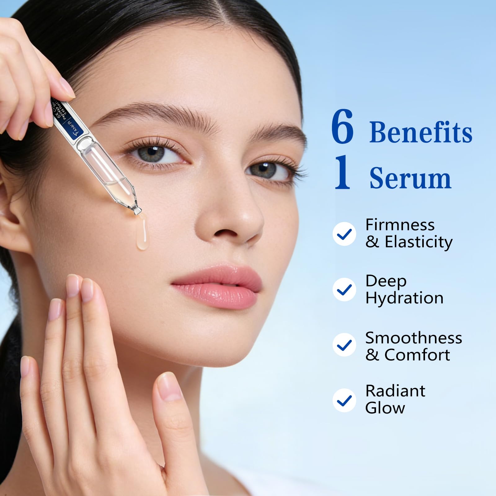 Application matin et soir du sérum Fankr sur le visage.
