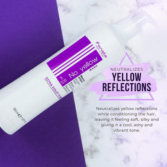 Fanola No Yellow Masque — soin colorant violet et ton froid durable.
