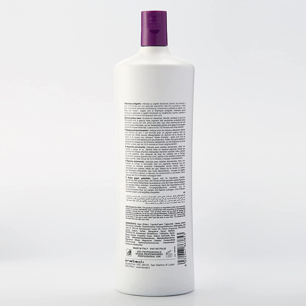 Texture crème riche Fanola violet apporte l'hydratation.