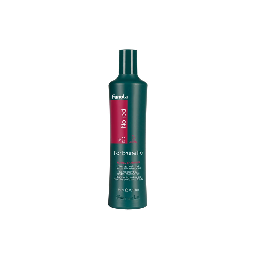 Fanola Wonder No Red Shampoing en bouteille, neutralise les reflets rouges pour cheveux bruns.