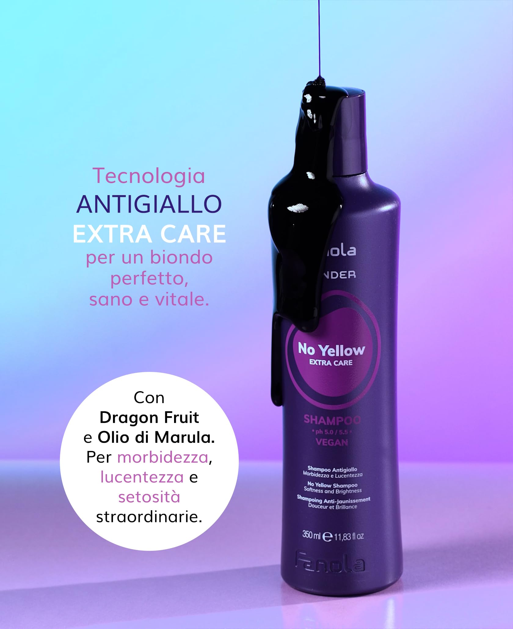 Fanola Wonder No Yellow — texture crèmeuse facilitant l'application et la prise en main.