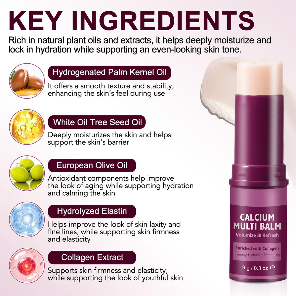 FANSHI Calcium Multi Balm Stick firms and adds a subtle glow to the skin.