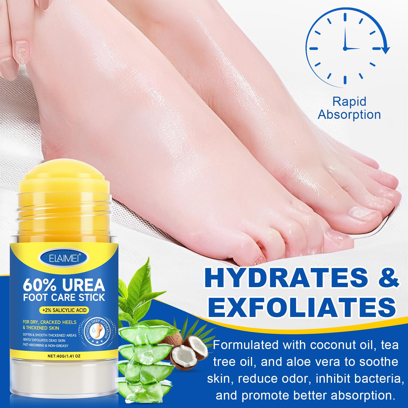 Fanshi Urée 60% batonnet: usage quotidien pour l'hydratation.