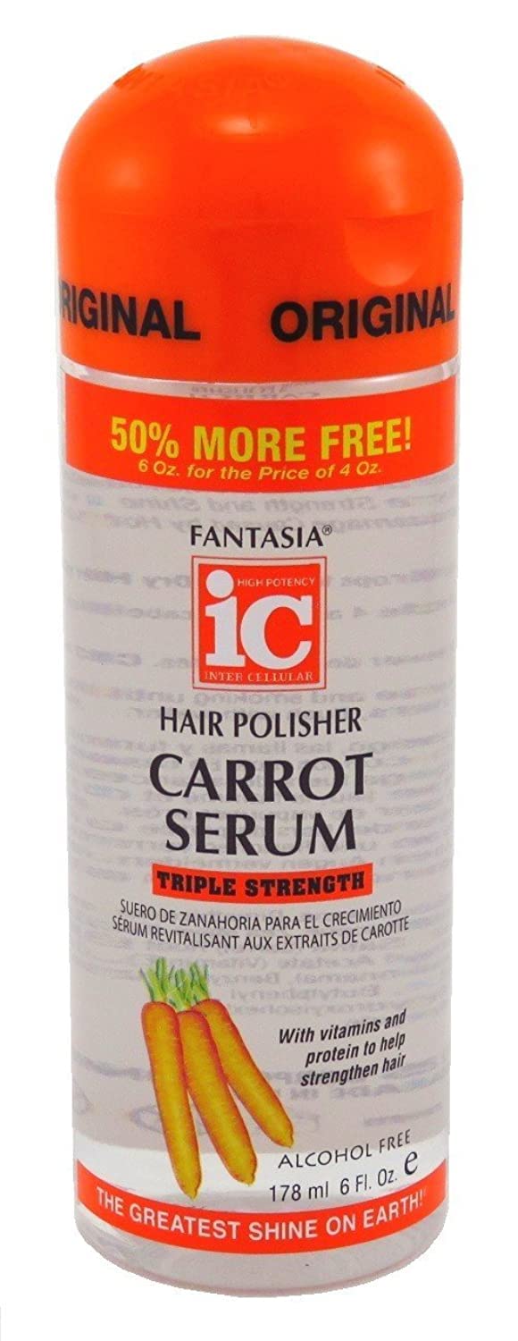 Fantasia Sérum Carotte Polisseur Cheveux — bouteille et soin concentré offrant brillance et force.