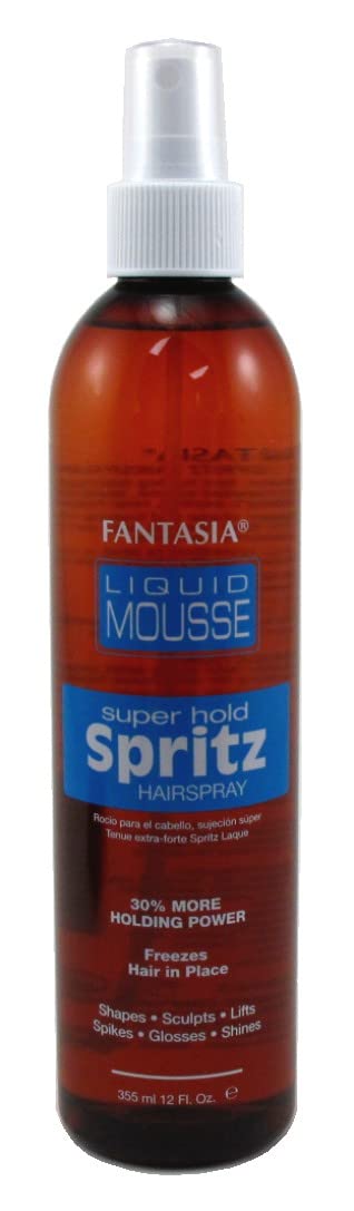 Séchage rapide et contrôle des frisottis avec Fantasia Spritz Mousse Liquide.