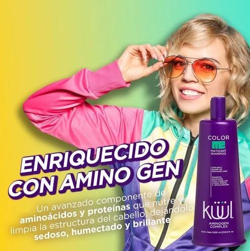 Formule adaptée pour cheveux gris et blonds.