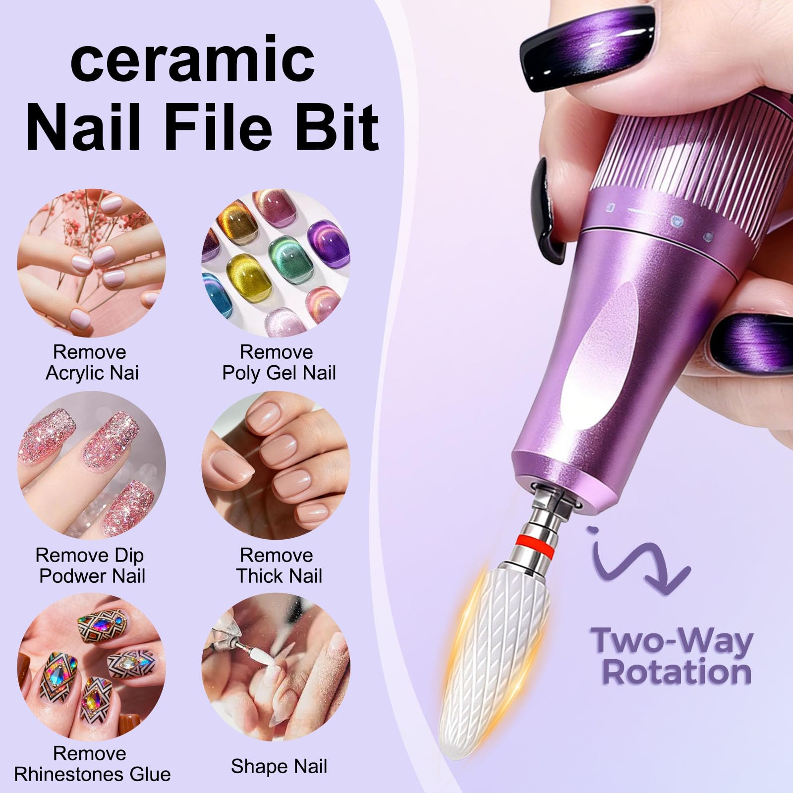 FANTEXY embout ceramique conique, rotation gauche-droite pour gauchers et droitiers.
