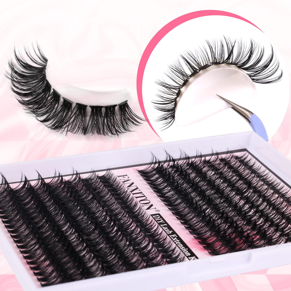 Fanxiton utilisation bricolage cils, idéale pour styles personnalisés.