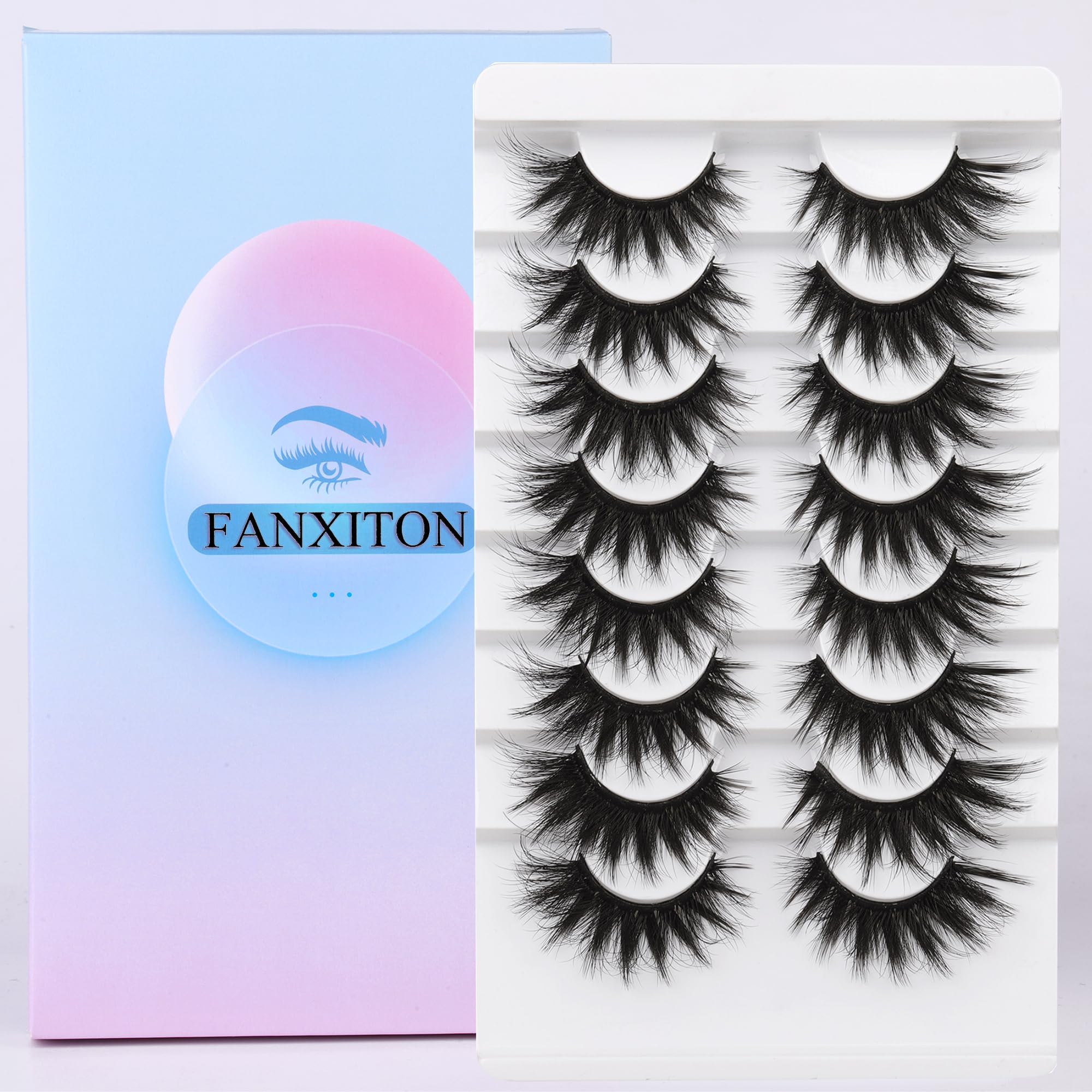 Emballage FANXITON élégant pour rangement et transport des cils.