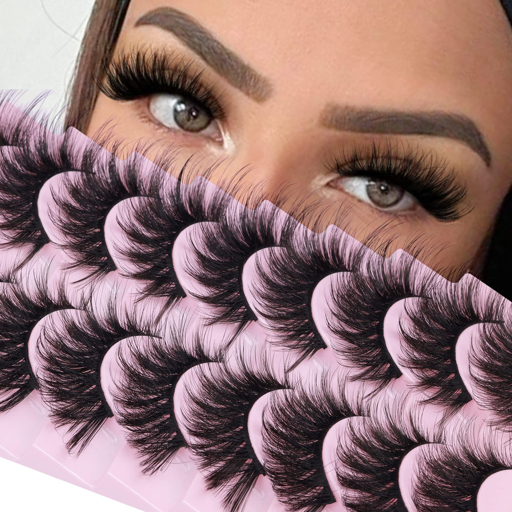 Cils FANXITON faux mink 20mm, effet oeil-chat pour un regard accentue.