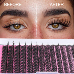 Cils FANXITON réalistes offrant un aspect naturel et doux.