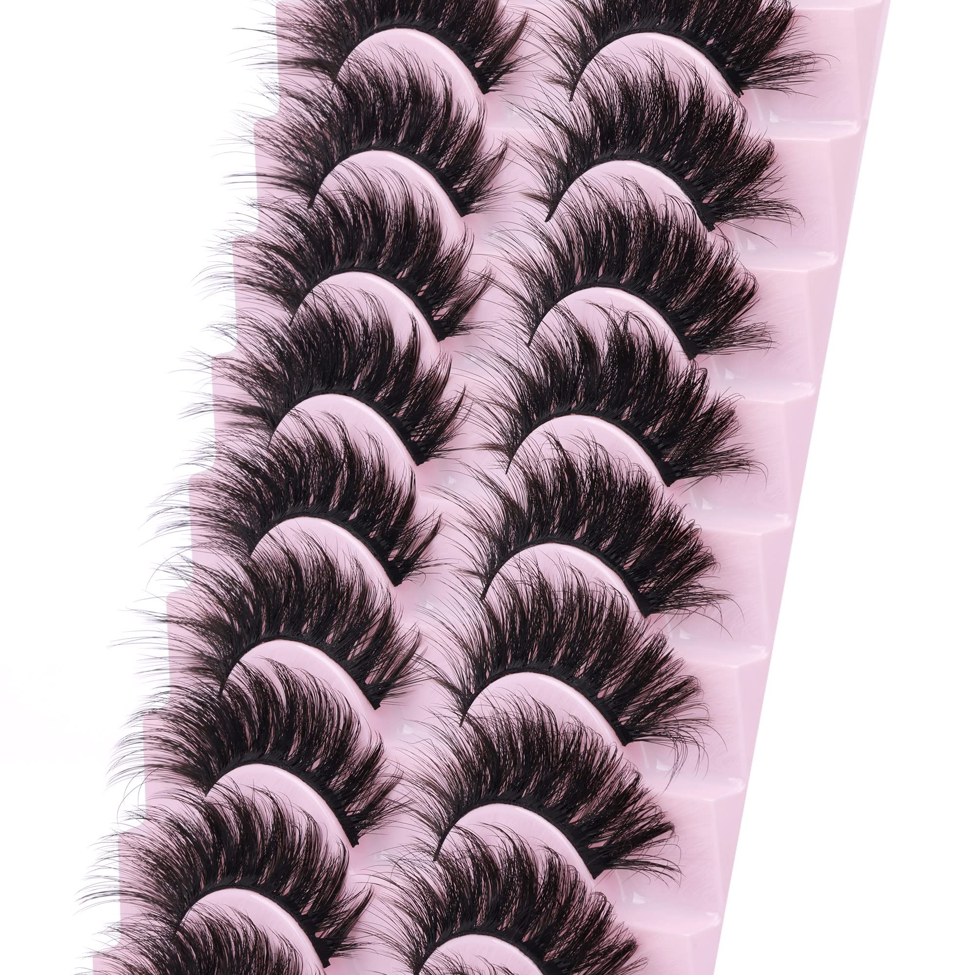 Cils FANXITON longs 5D dramatiques, ajout d allongement visible et elegant.