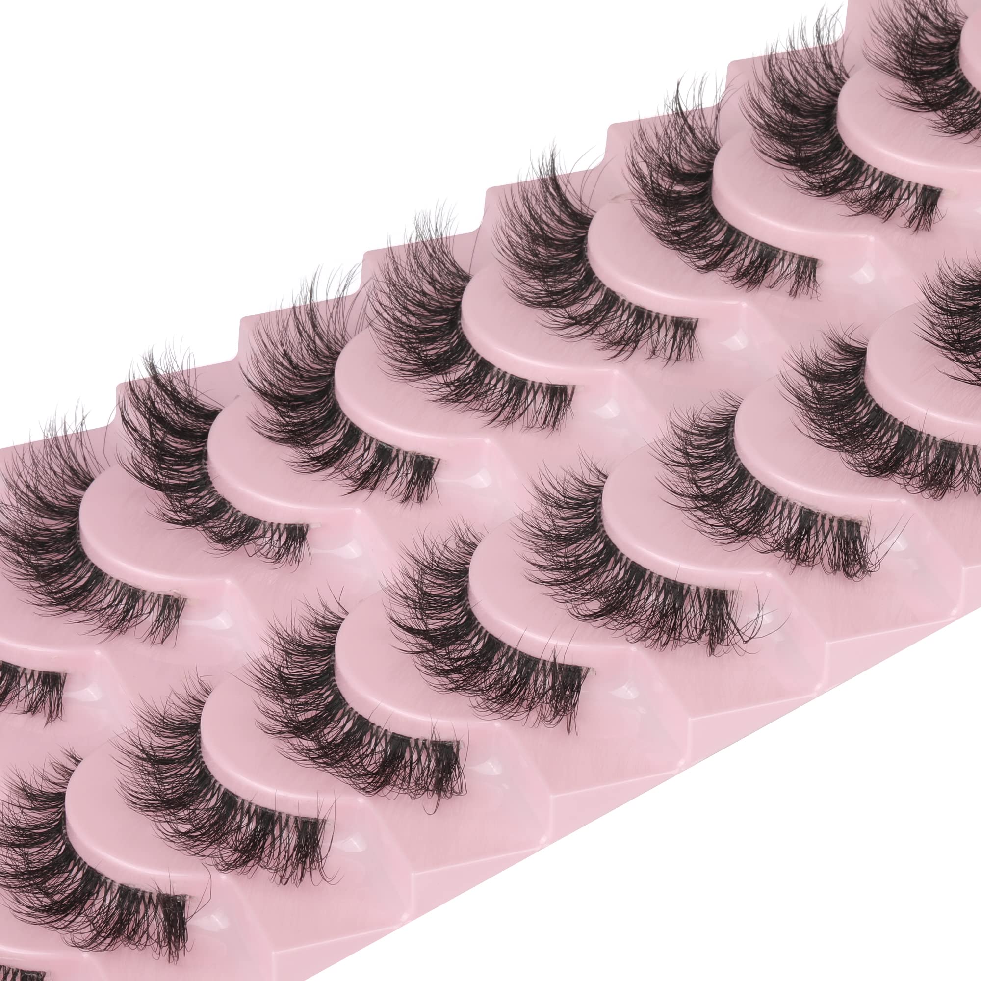 FANXITON Cils œil de chat, effet naturel, rendu 3D.