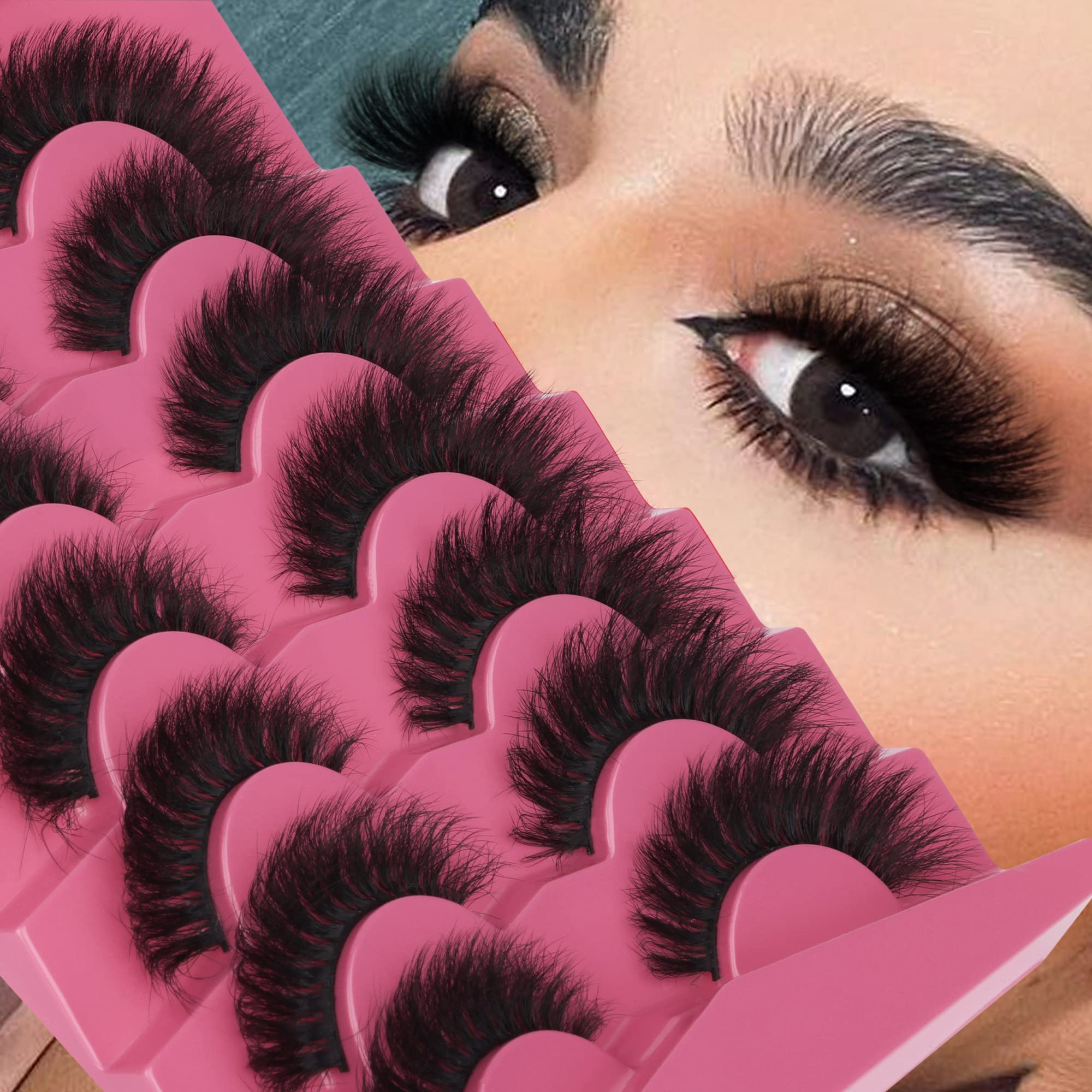 Cils FANXITON vison artificiel doux pour un port confortable.