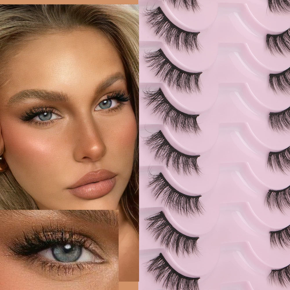 FANXITON demi-cils effet 3D—regard œil-de-chat précis