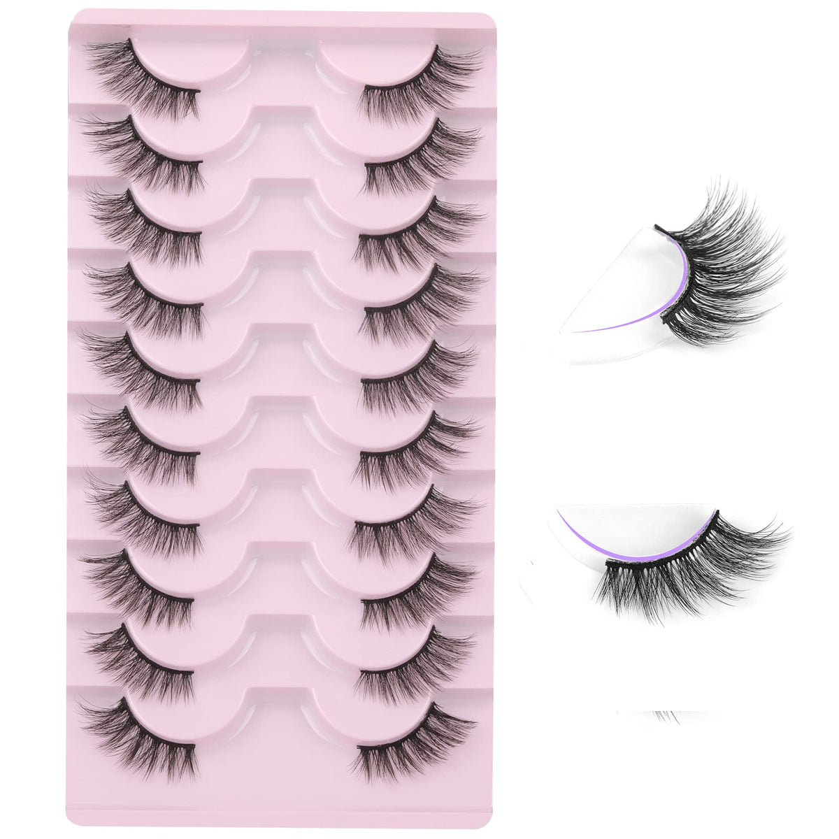 FANXITON demi-cils look naturel—regard doux et léger