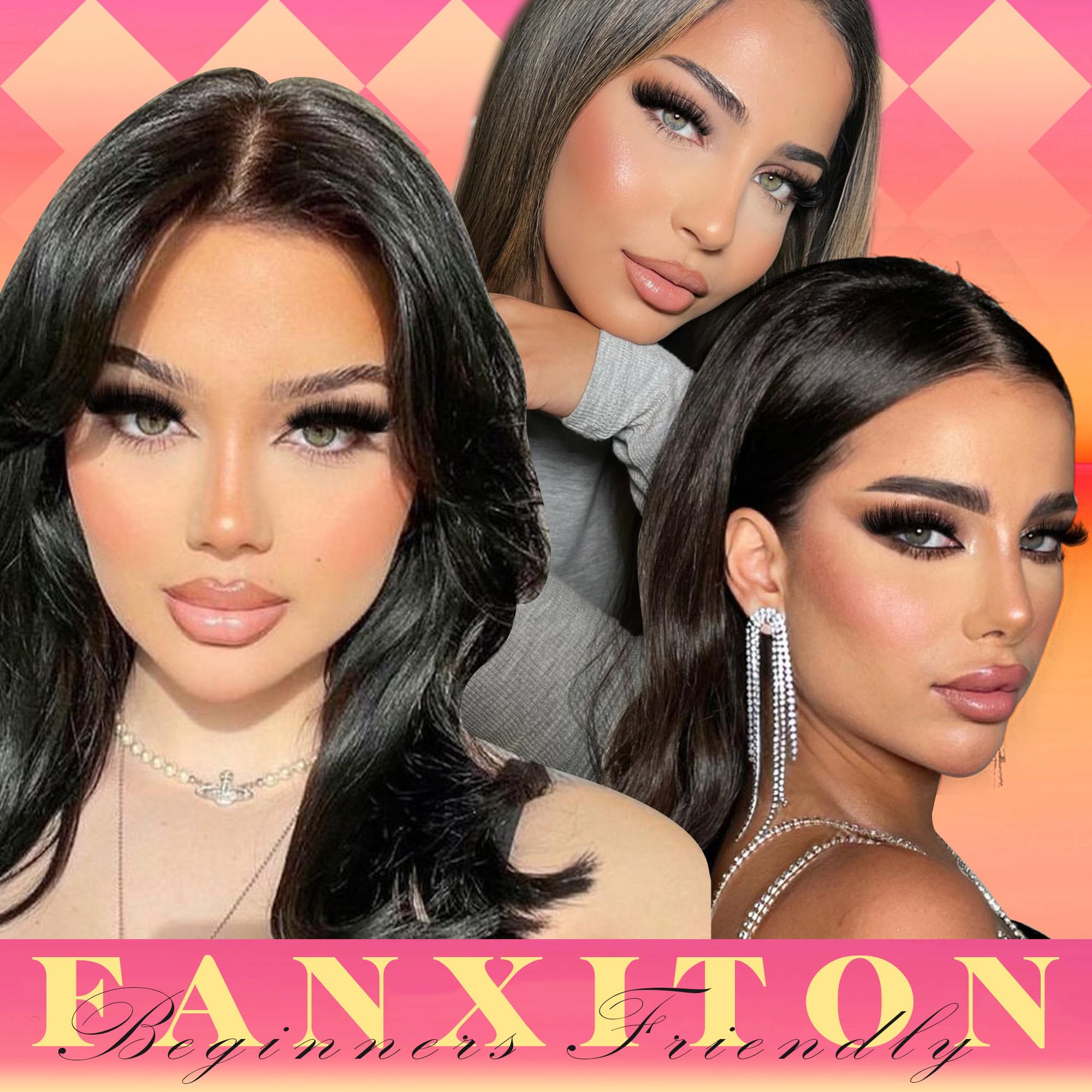 FANXITON extensions-clusters 120D-10mm pour un volume intense et durable.