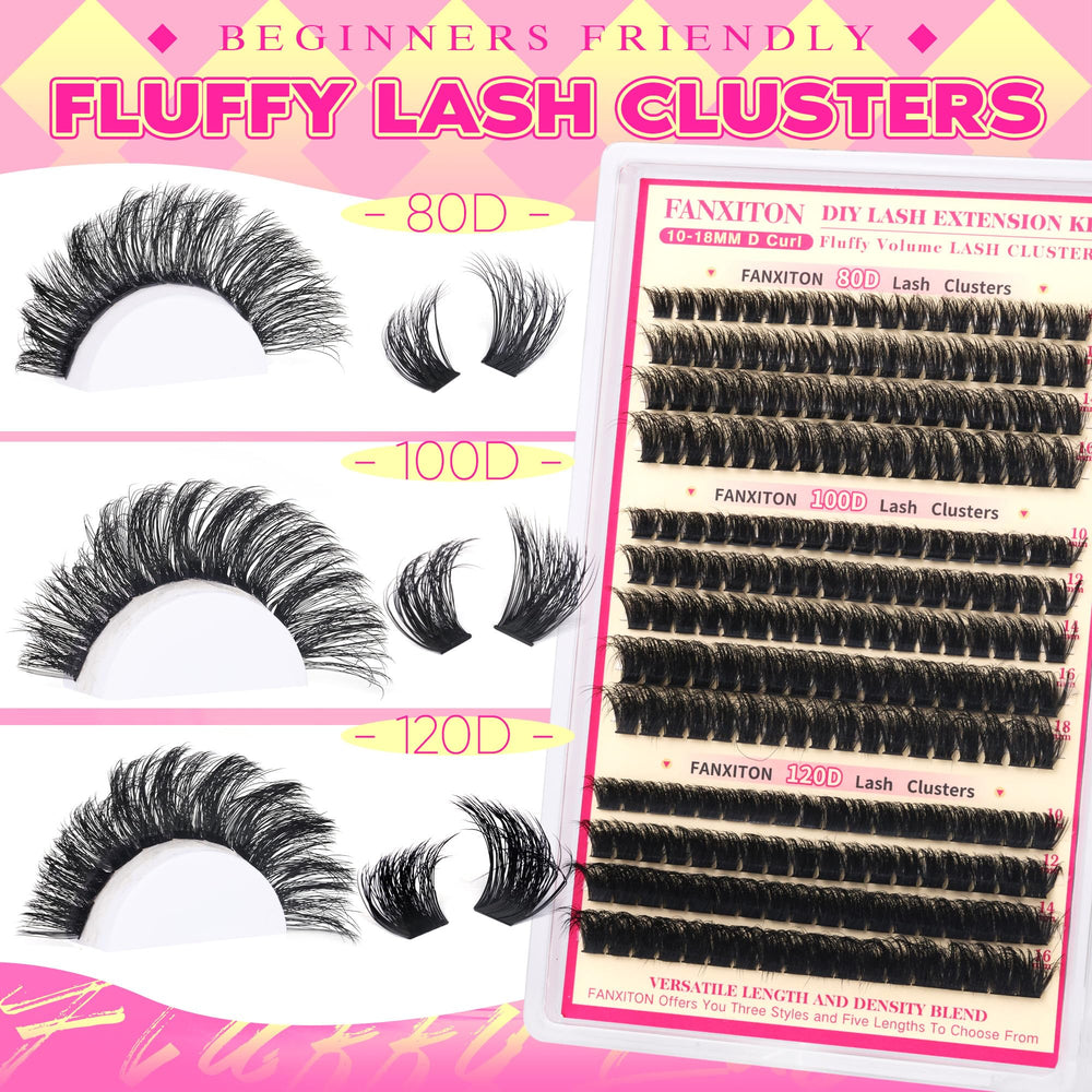FANXITON extensions-clusters 80D-18mm pour allonger les coins et ouvrir le regard.
