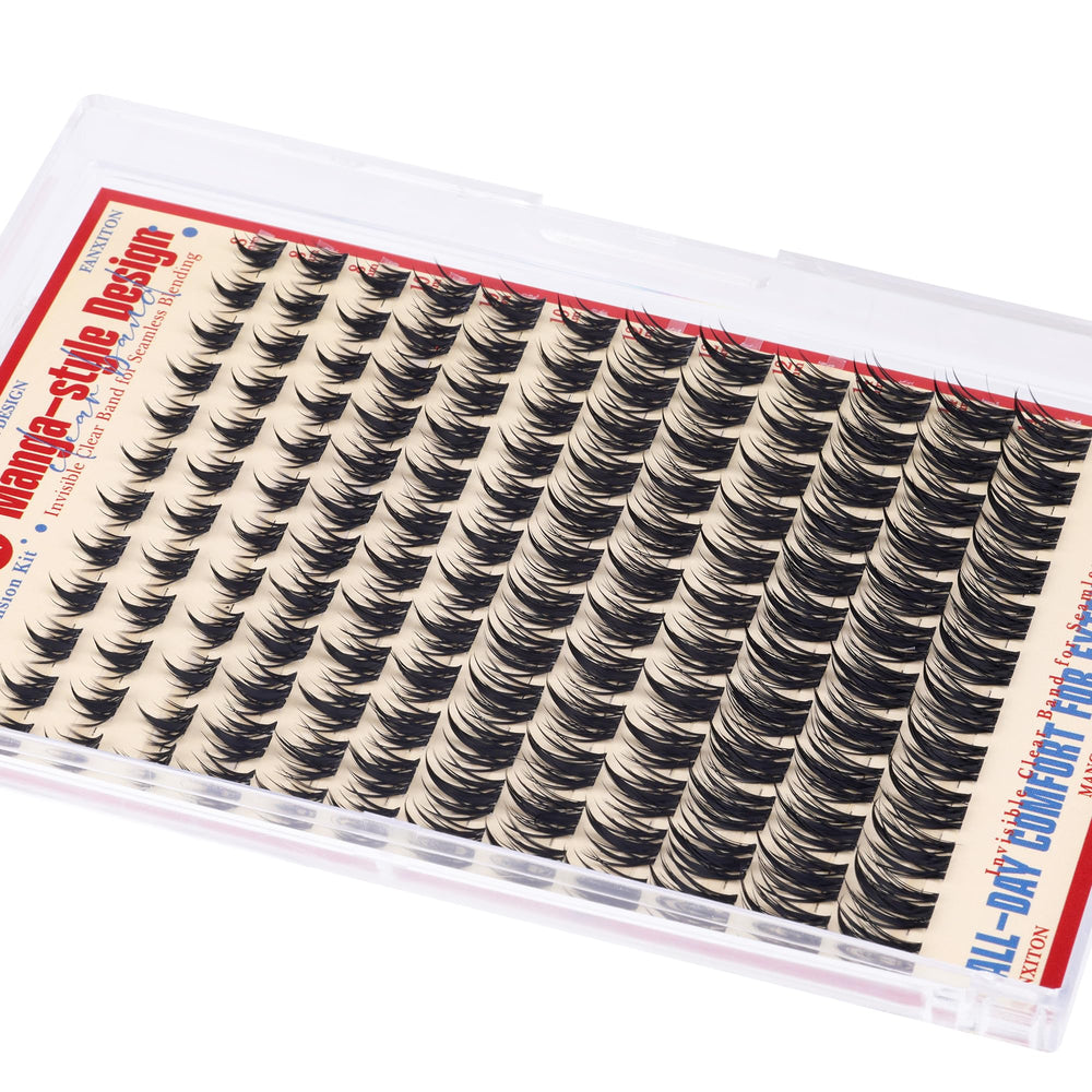 FANXITON Fairy Lash Clusters kit à domicile 144 pièces.