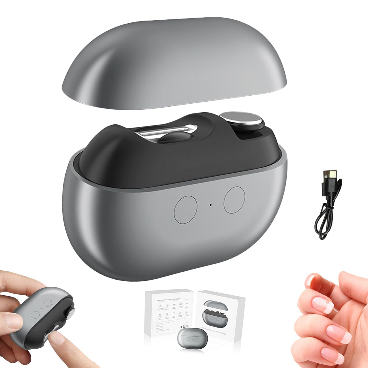 Fanyil Easyclip avec lumière LED pour une coupe précise des ongles.