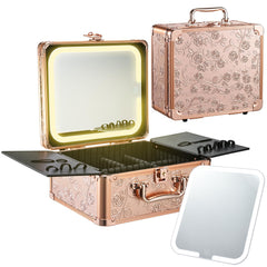 Faquenc coffret maquillage avec miroir LED amovible pour maquillage nomade.