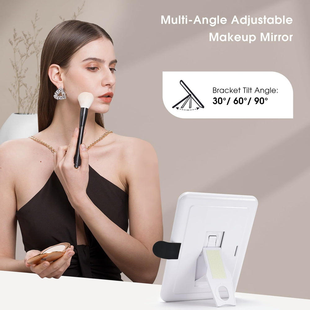 Miroir Faquenc LED à écran plein avec angles réglables pour différents looks