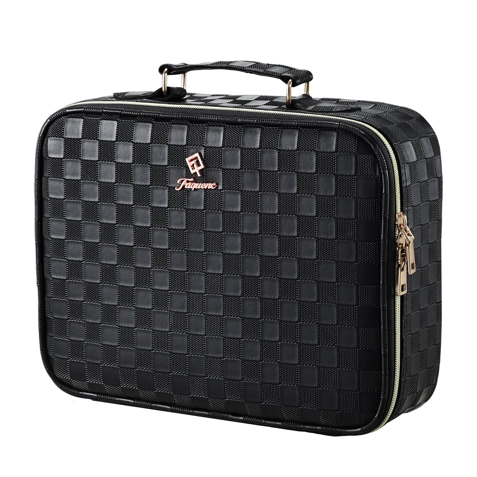 Faquenc sac maquillage avec miroir LED intégré pour retouches en voyage