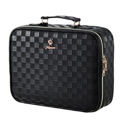 Faquenc sac maquillage avec miroir LED intégré pour retouches en voyage