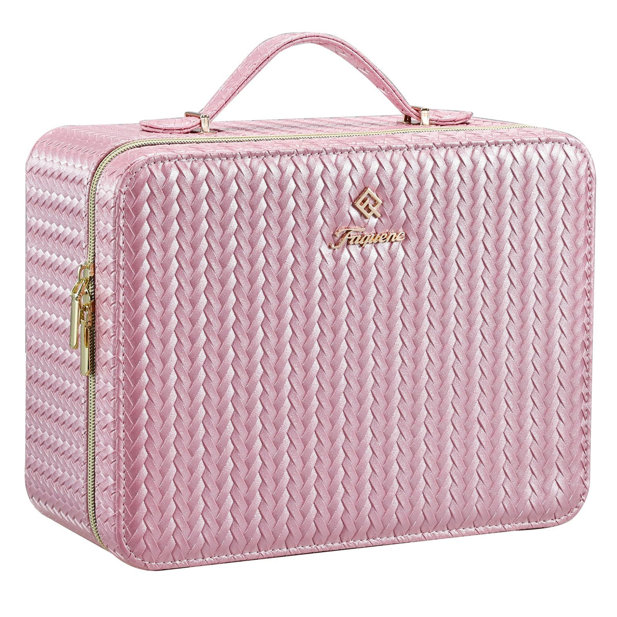 Faquenc Trousse maquillage avec miroir LED 11-4 pouces pratique en voyage