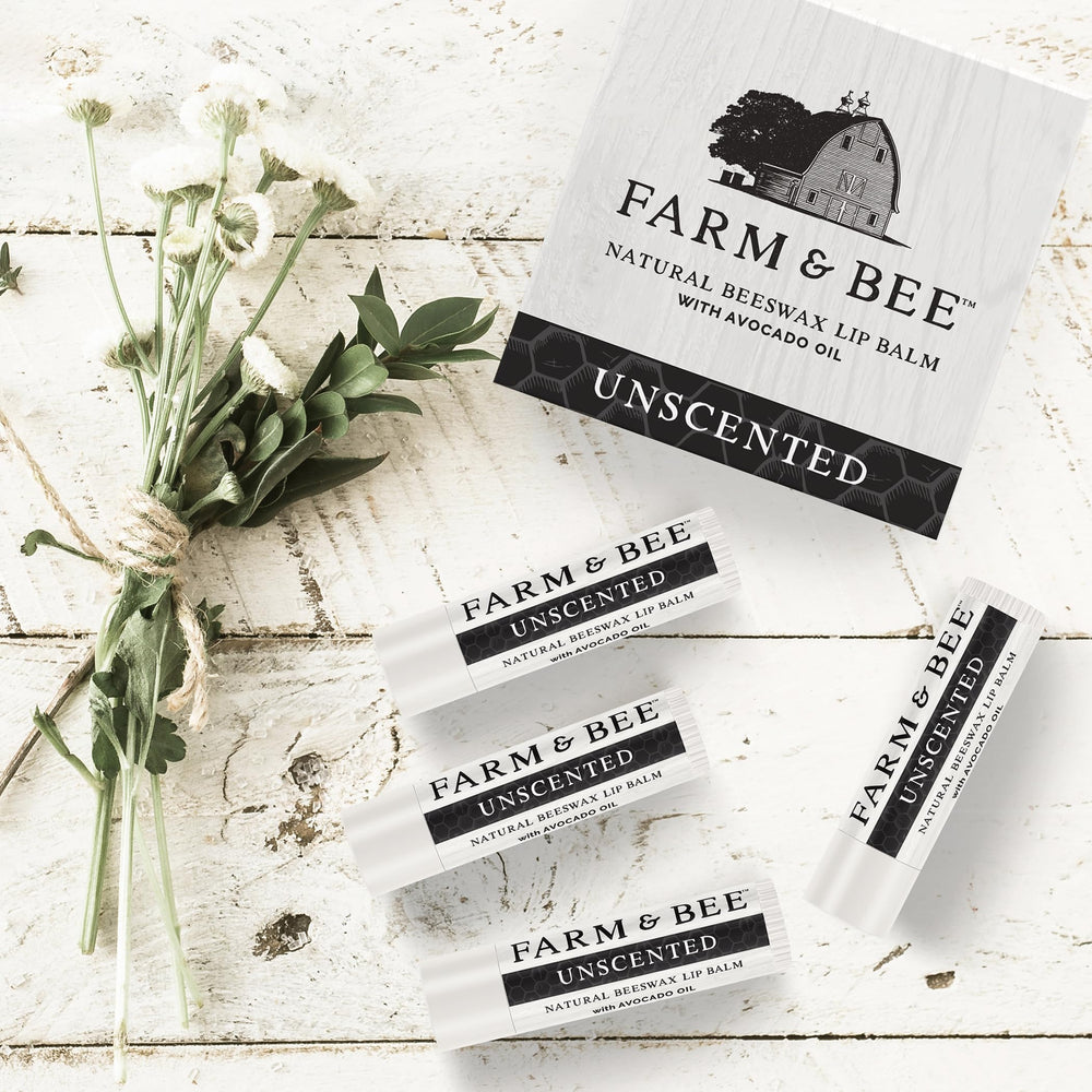 Protective barrier from wind and cold with Farm & Bee lip balm