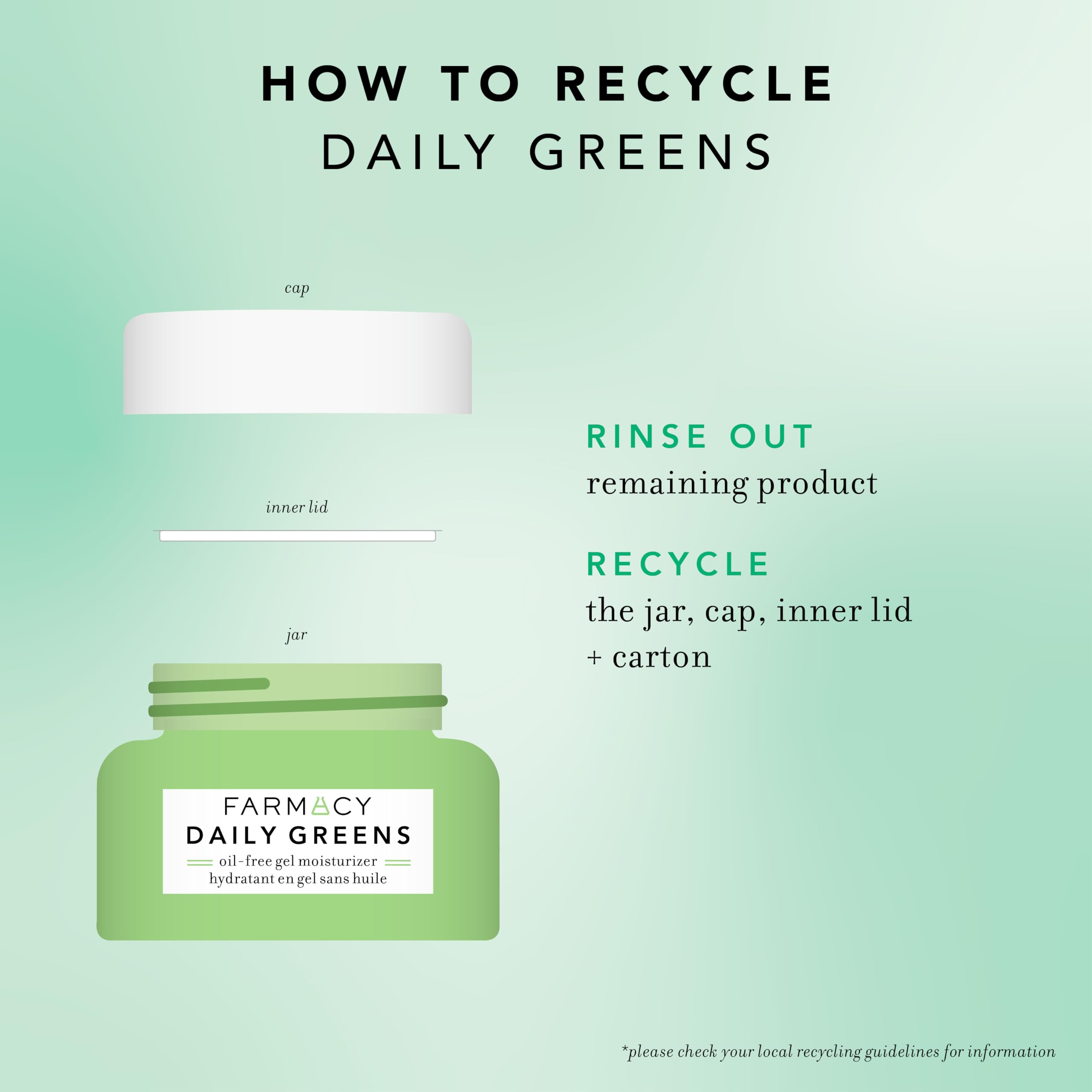 Farmacy Daily Greens Gel – usage quotidien pour peau équilibrée