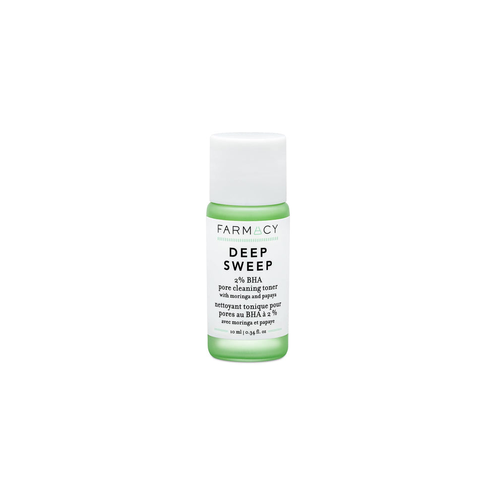 Farmacy Deep Sweep tonique visage – bouteille claire et rafraîchissante pour pores resserrés.