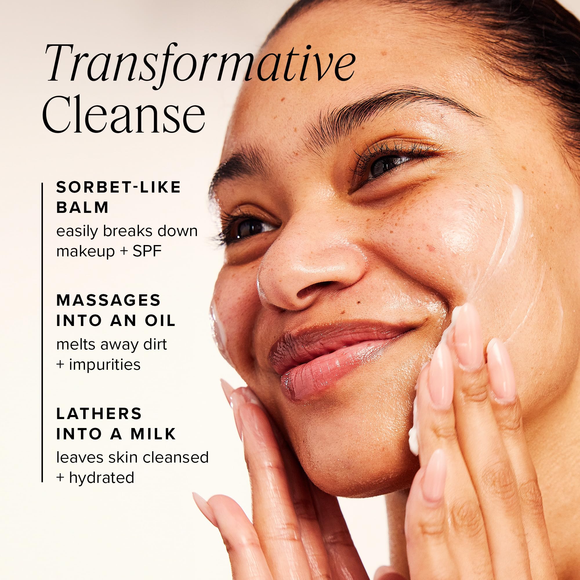 Moringa et basilic sacré dans Farmacy Green Clean pour nourrir la peau