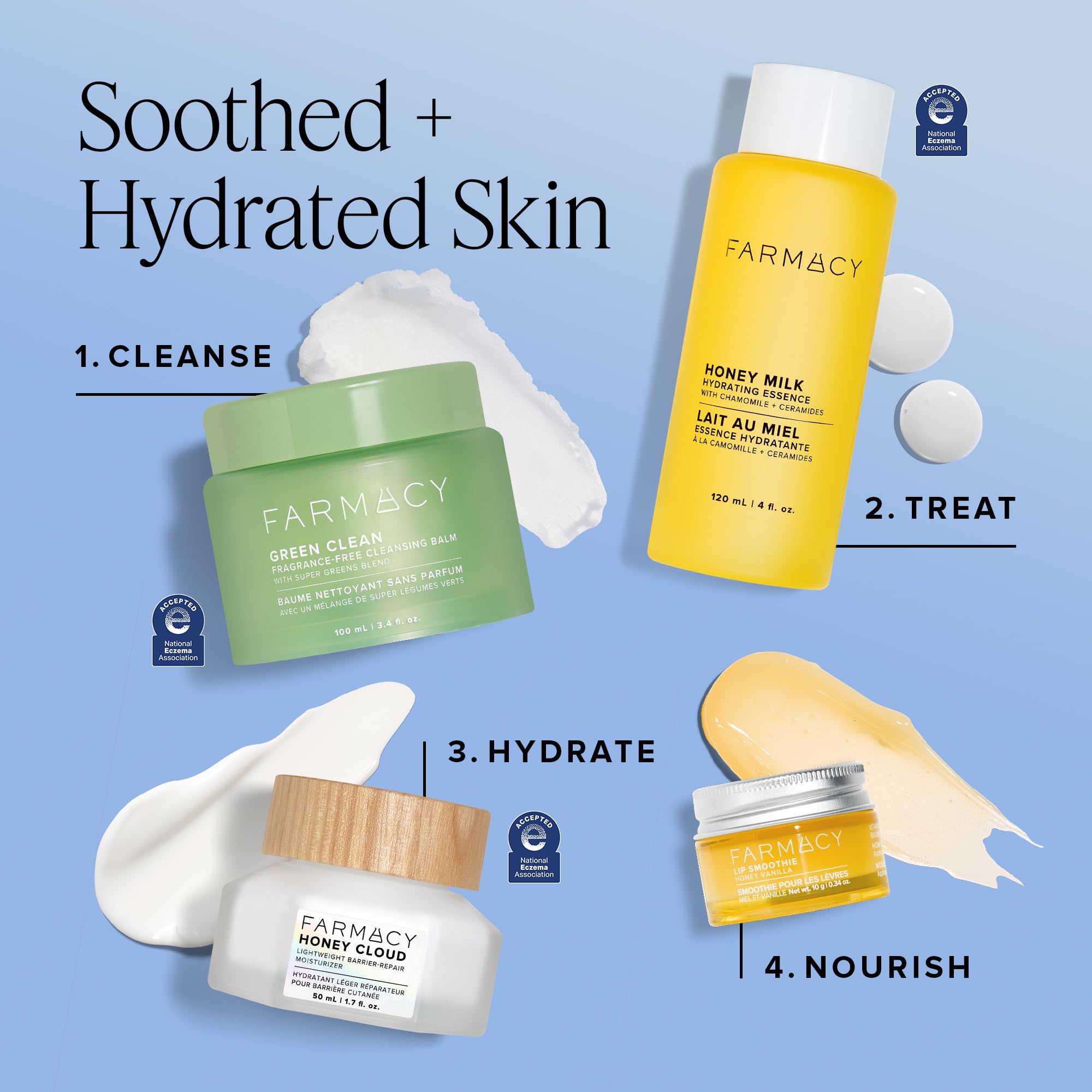 Farmacy Honey Cloud hyaluronique et peptides pour hydratation multi-niveaux.