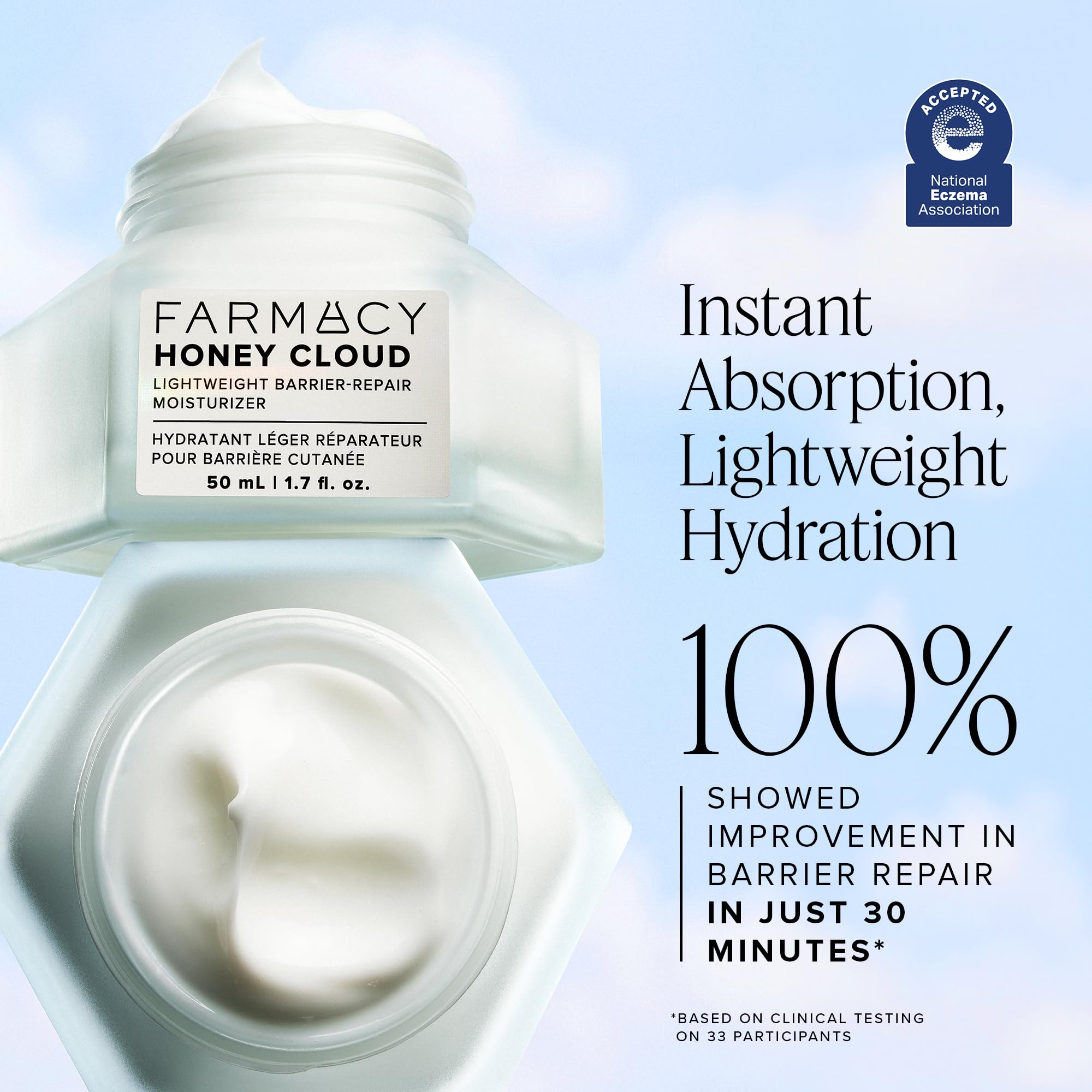 Farmacy Honey Cloud ingrédients camomille pour calmer la peau sensible.